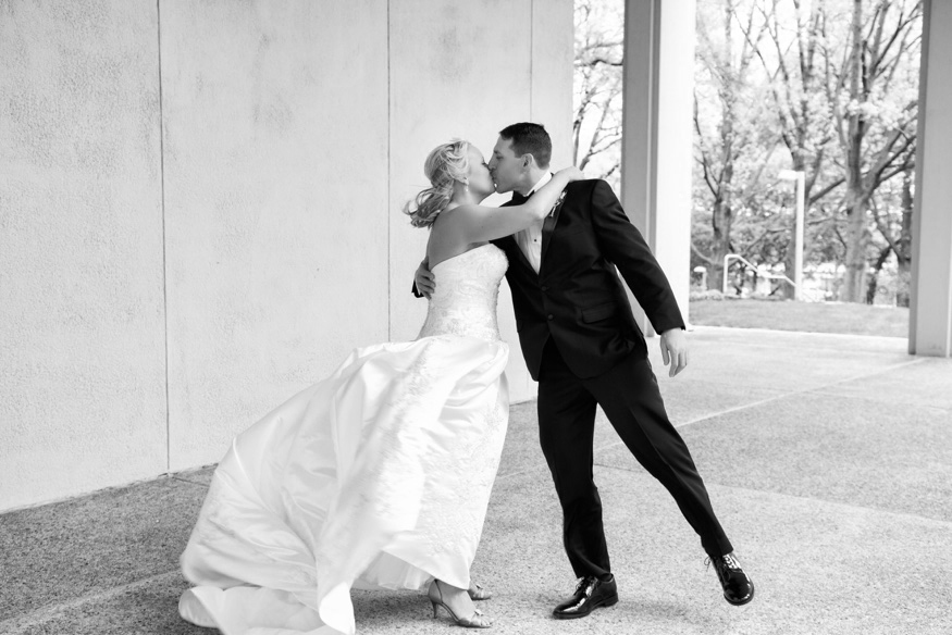 Bride and groom first meet before Olde Bar Philadelphia wedding.
